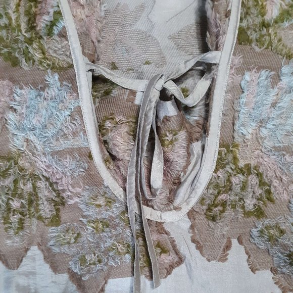 RARE Issey Miyake MADE IN JAPAN floral oversized pullover dress with collar - Picture 3 of 4